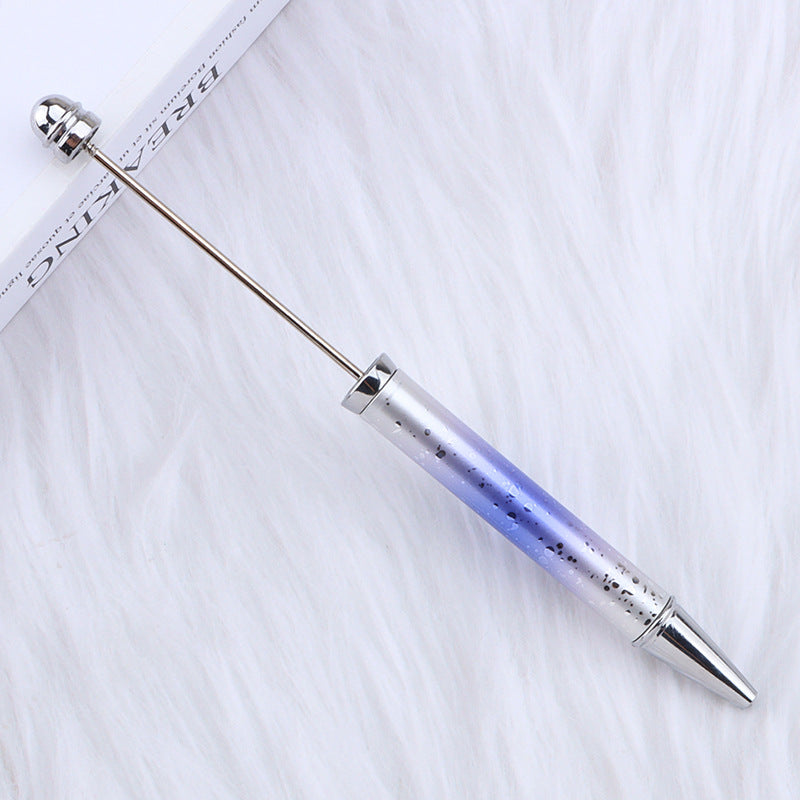 Wholesale Beadable Pensdiy UV Electroplating Starry Sky Sequins Gradient Beaded Ballpoint Pen